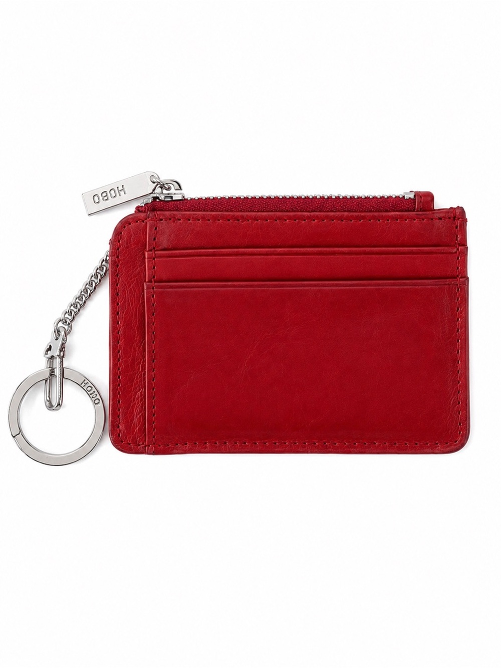 Vintage HOBO Red Leather Card Wallet